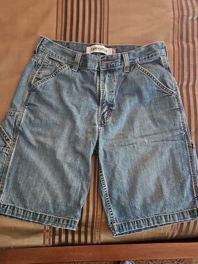 Men's Levi's Light Blue Denim Carpenter Shorts - 30W